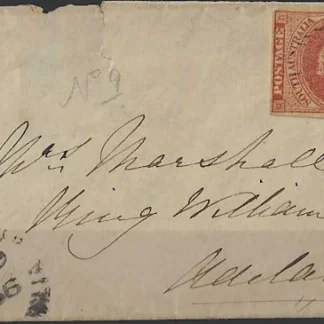 Queen Victoria, South Australia 1856, 2d, SG 9
