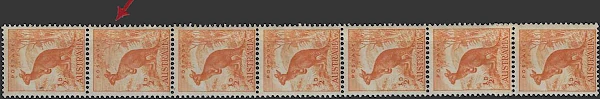 Kangaroos, Australia 1949, ½d, SG 228cd, BW 180ga