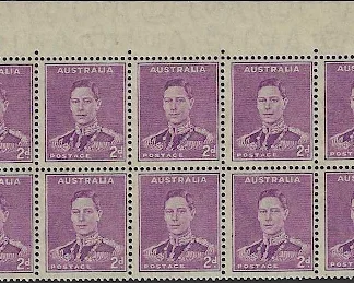King George VI, Australia 1942, 2d, Bright - Purple