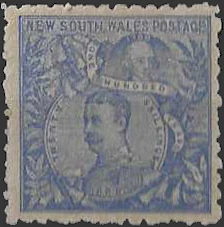 100 Years, New South Wales 1888, 5/- Sideways WMK, SG 262
