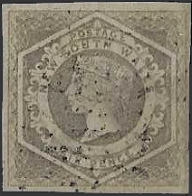 Queen Victoria, New South Wales 1859, 6d, SG 94