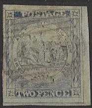 Sydney View, New South Wales 1851, 2d, SG 37