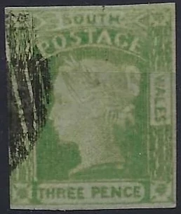 Queen Victoria, New South Wales 1852, 3d, SG 69