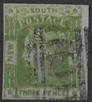 Queen Victoria, New South Wales 1852, 3d, SG 66
