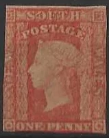 Queen Victoria, New South Wales 1856, 1d, SG 108