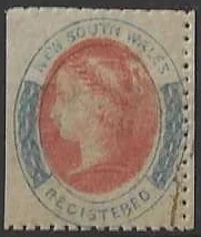 Queen Victoria, New South Wales 1863, 6d, SG 127