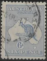 Kangaroos, Australia 1915, 6d 3rd WMK, SG 38cw