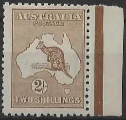 Kangaroos, Australia 1916, 2/- 3rd WMK, SG 41
