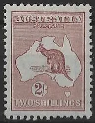 Kangaroos, Australia 1924, 2/- 3rd WMK, SG 74