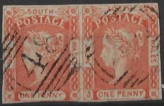 Queen Victoria, New South Wales 1854, 1d, SG 82, ASC 4b