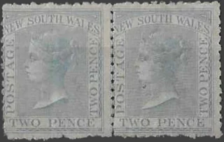Queen Victoria, New South Wales 1863, 2d, SG 192