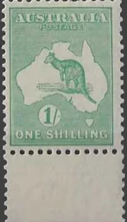Kangaroos, Australia 1926, 1/- SM WMK, SG 109, ASC 39