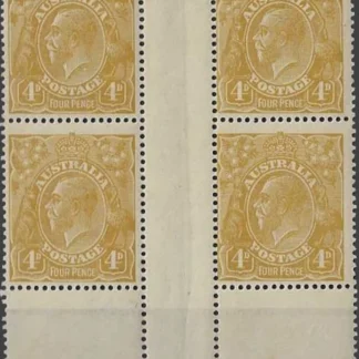 King George V, Australia 1924 - 38, 4d, ACSC 114(3)zb