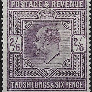 Great Britain 1911 2/6 King Edward VII Dull Greyish Purple SG 315 Cat £950 Somerset House Print MLH