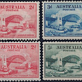 Australia 1932 2d to 5/- Sydney Harbour Bridge SG 141 - 144