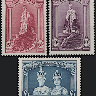 Australia 1937 - 1949 5/- to £1 Thick Paper Robes SG 176 - 178