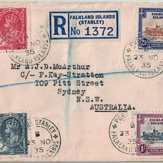Falkland Islands 1935 1d to 1/- Silver Jubilee SG 139 - 142