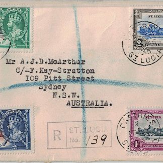 St Lucia 1935 ½d to 1/- Silver Jubilee SG 109 - 112
